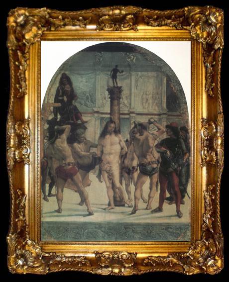 framed  Luca Signorelli The Flagellation of Christ (nn03), ta009-2
